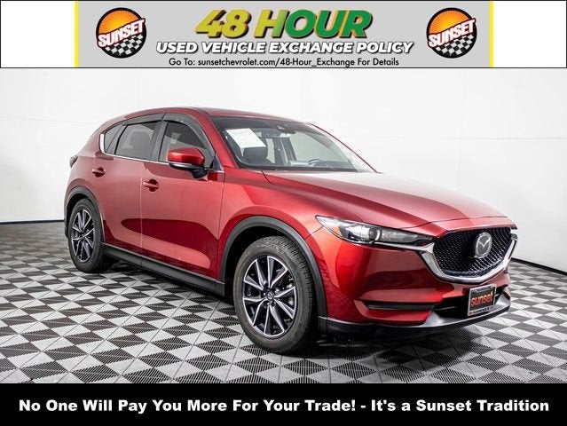 2018 Mazda Mazda CX-5 Touring in Soul Red Crystal — front three-quarter view