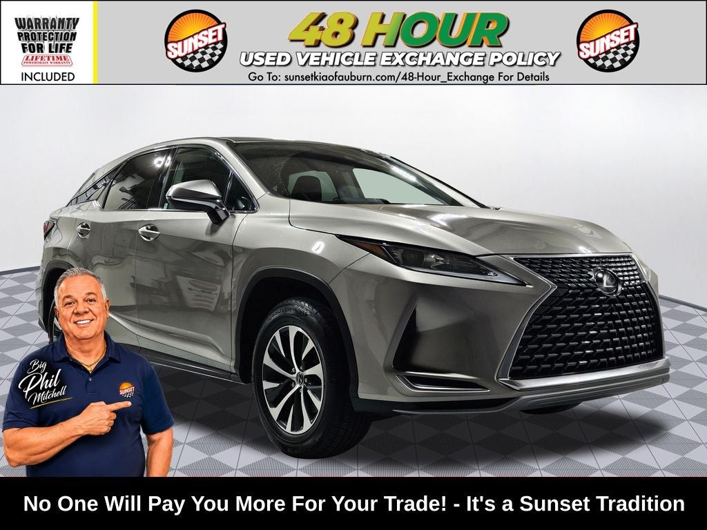 2021 Lexus RX 350 in Atomic Silver — front three-quarter view